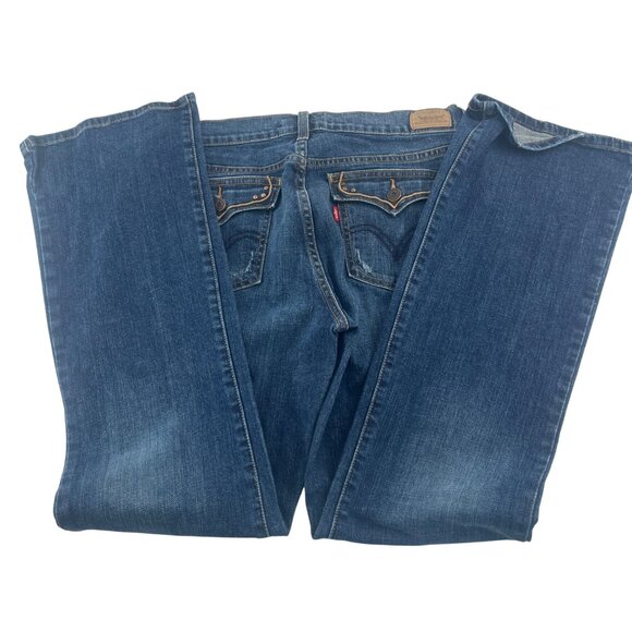 Levis Boot Cut 515 Jeans 10M Womens Blue Denim Cotton Blend - Picture 6 of 6